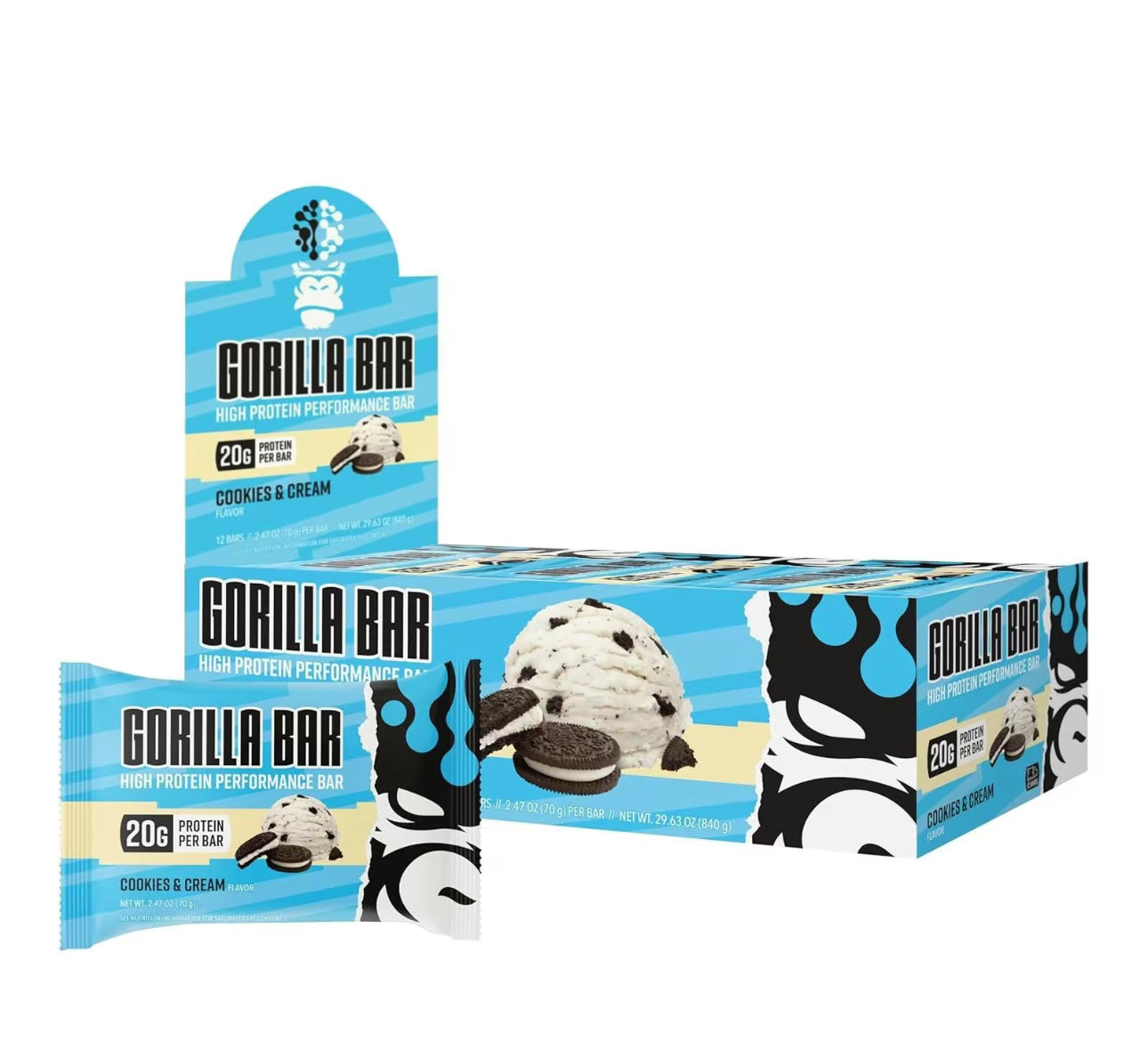 Gorilla Bar High Protein Bars
